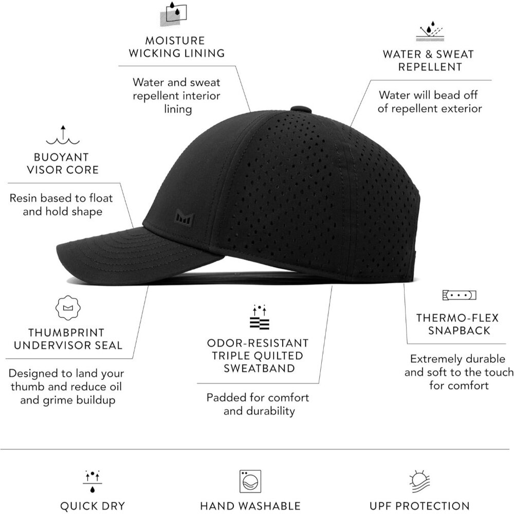 Performance Snapback Hat Water-Resistant Unisex C… - image 2